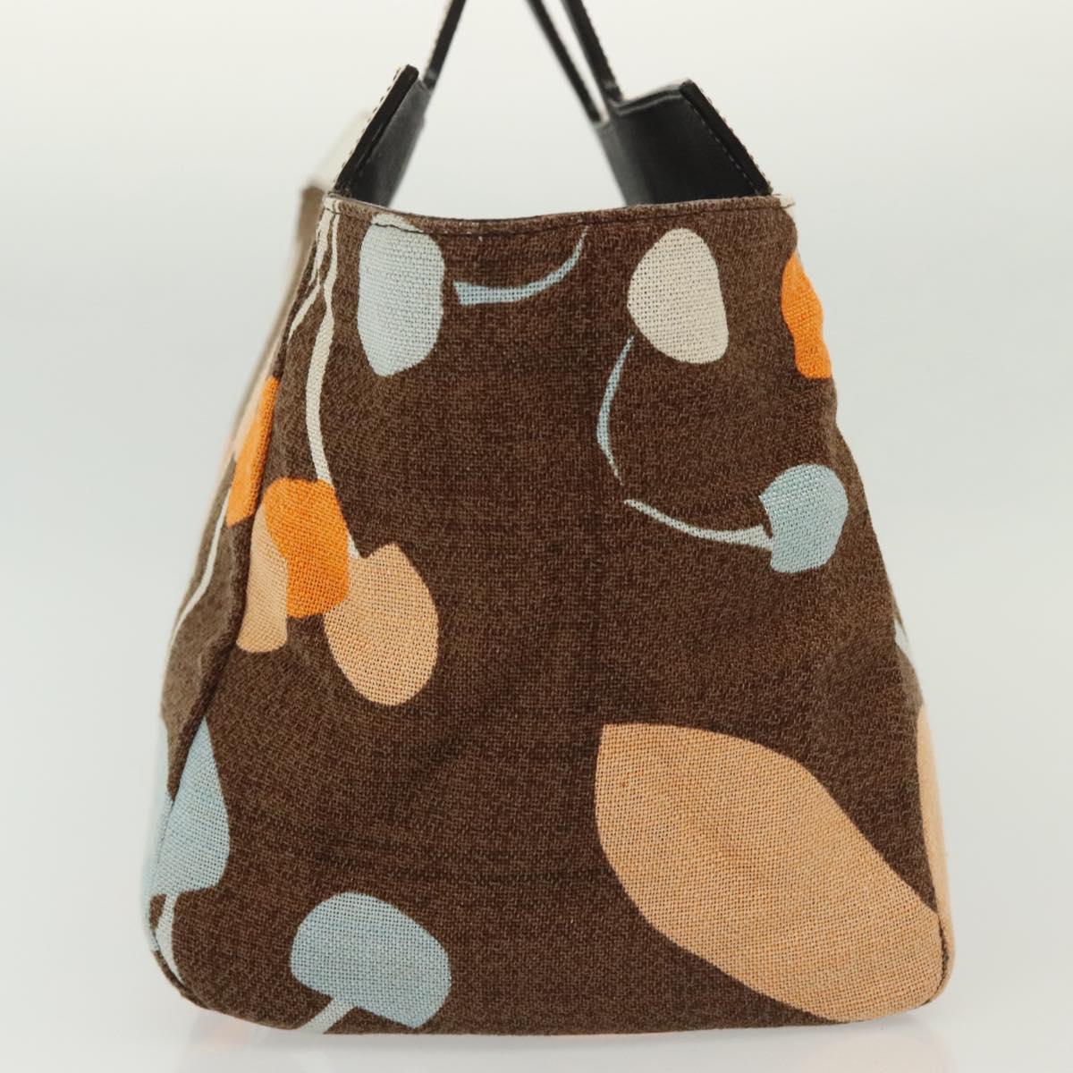 Miu Miu Hand Bag Canvas Brown Auth BA5216