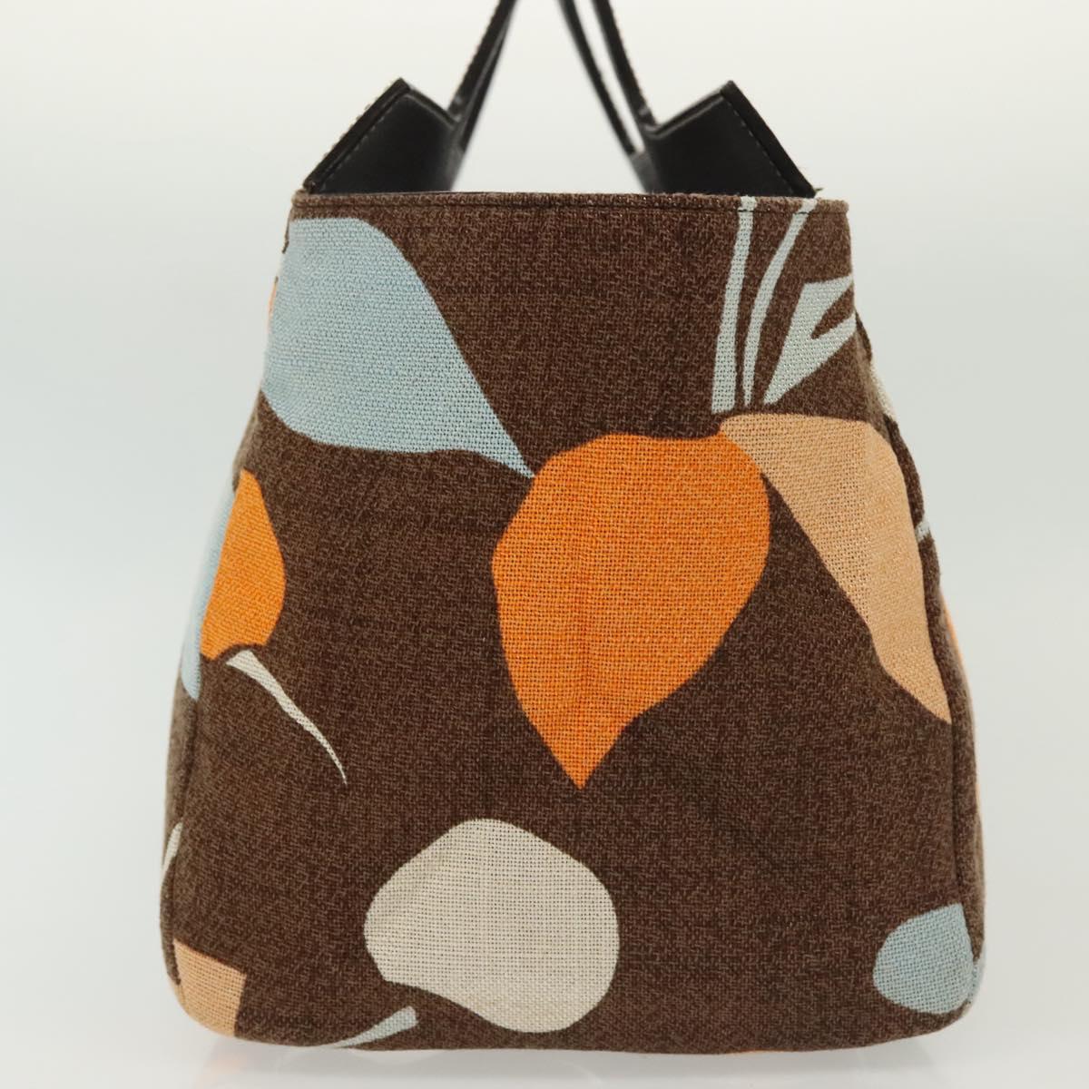 Miu Miu Hand Bag Canvas Brown Auth BA5216
