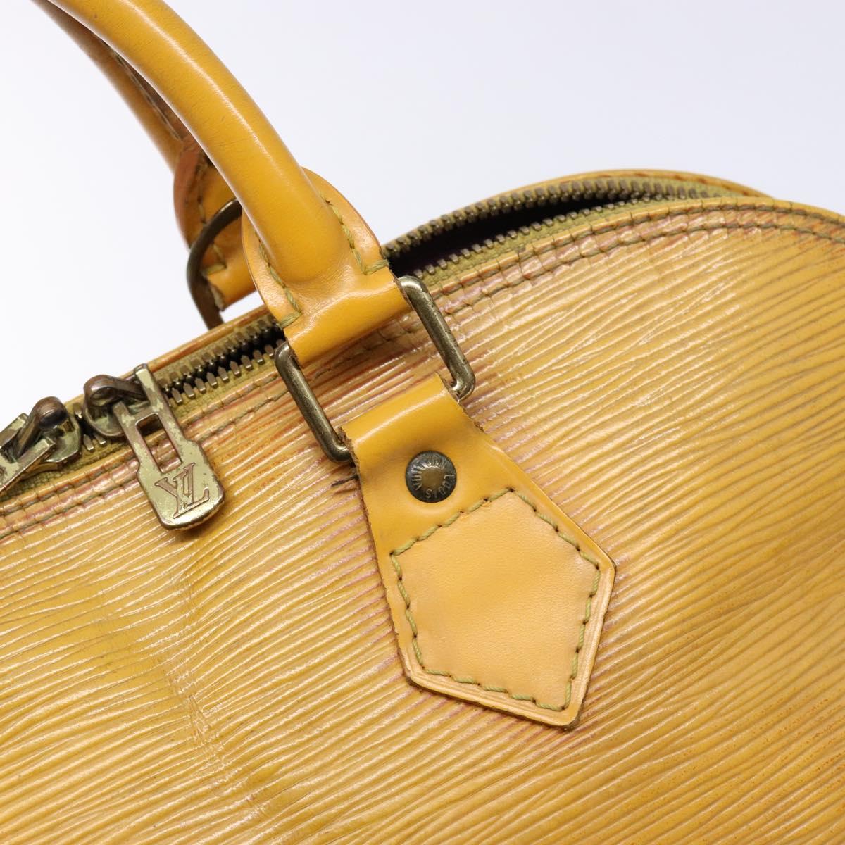 LOUIS VUITTON Epi Alma Hand Bag Yellow M52149 LV Auth BA5218