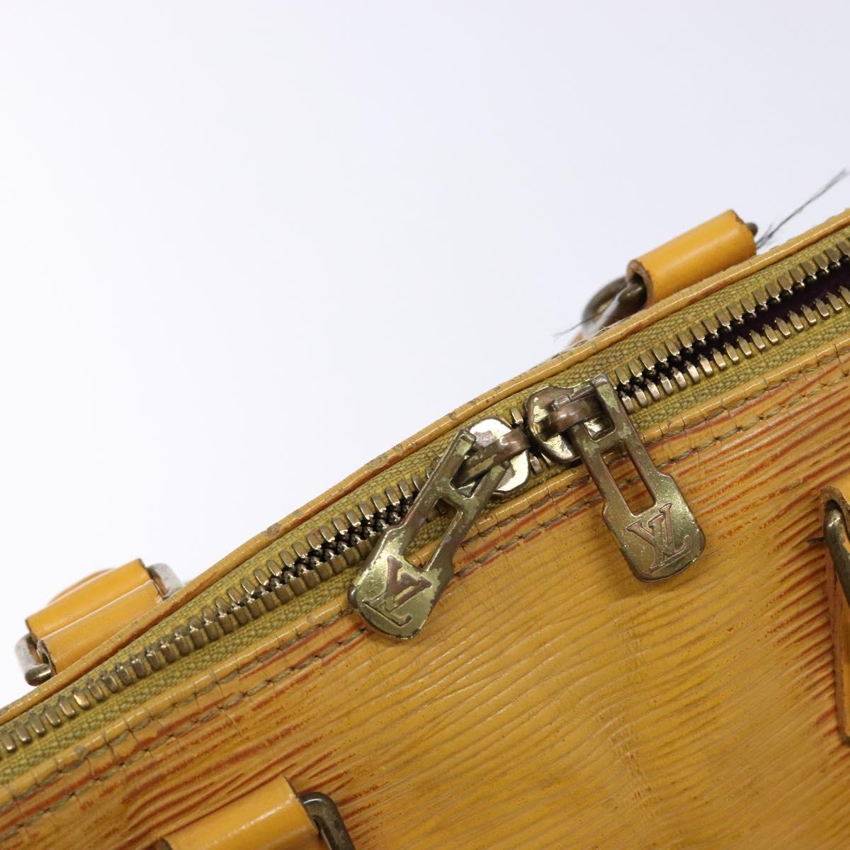 LOUIS VUITTON Epi Alma Hand Bag Yellow M52149 LV Auth BA5218