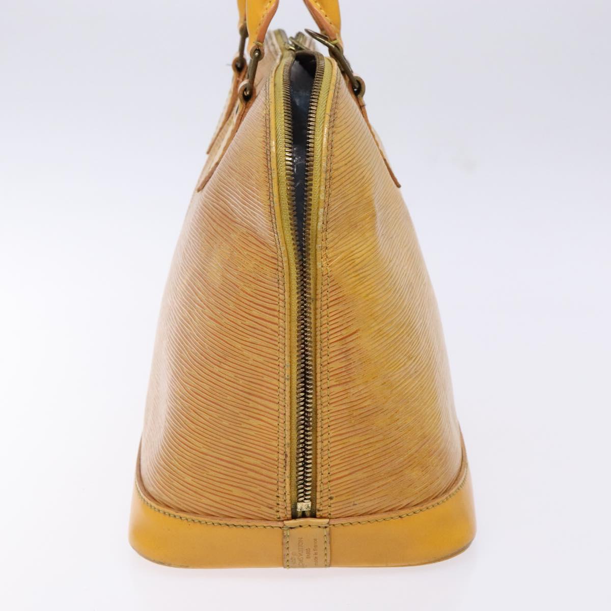 LOUIS VUITTON Epi Alma Hand Bag Yellow M52149 LV Auth BA5218