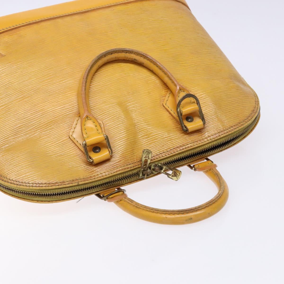 LOUIS VUITTON Epi Alma Hand Bag Yellow M52149 LV Auth BA5218