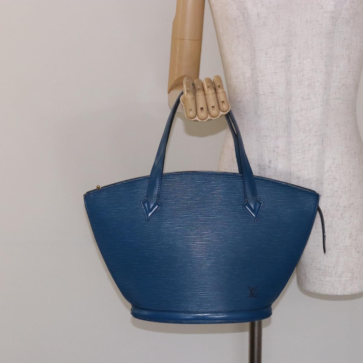 LOUIS VUITTON Epi Saint Jacques Shoulder Bag Blue M52275 LV Auth BA5219