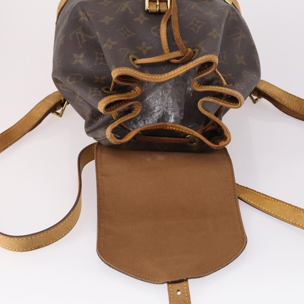 LOUIS VUITTON Monogram Montsouris MM Backpack M51136 LV Auth BA5245