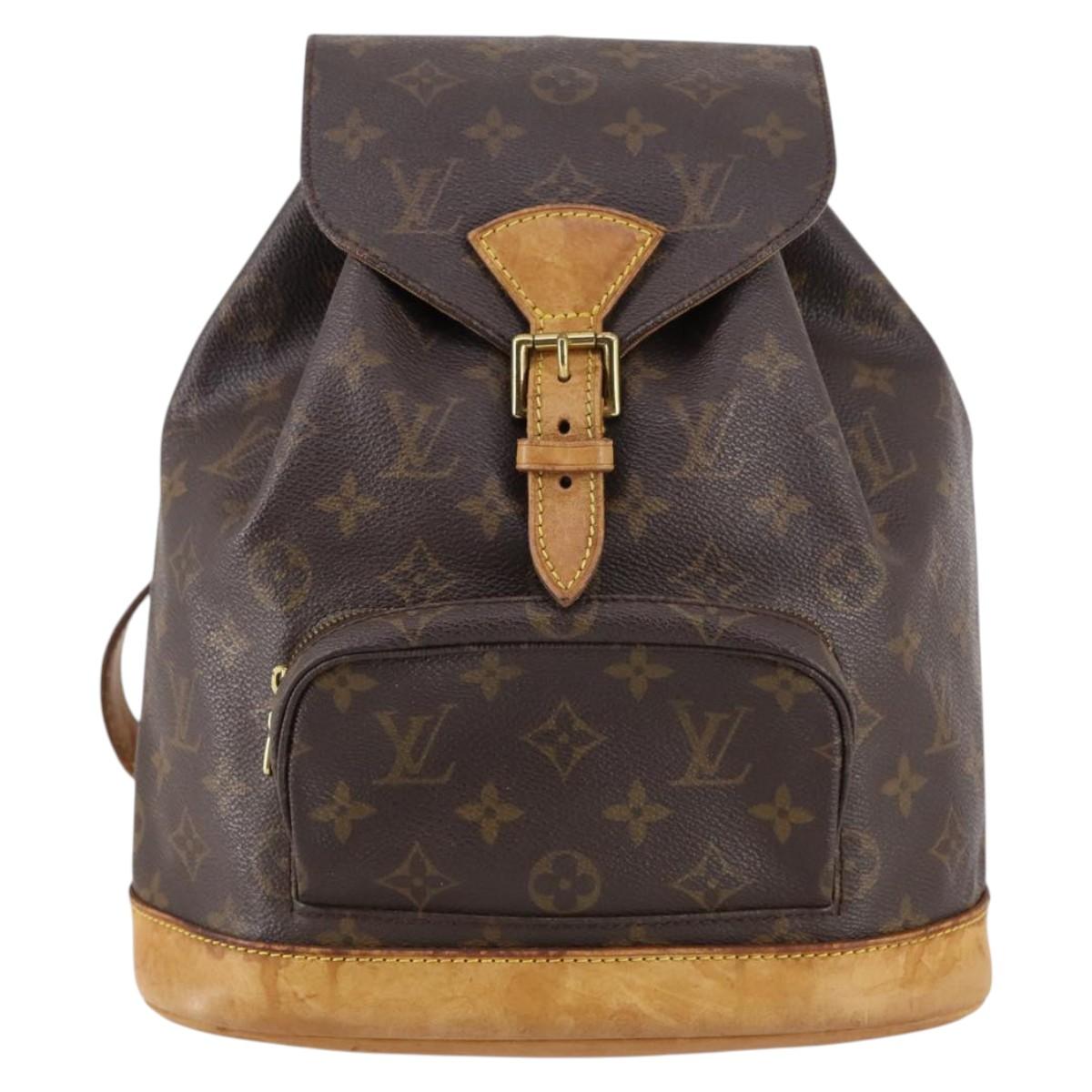 LOUIS VUITTON Monogram Montsouris MM Backpack M51136 LV Auth BA5245