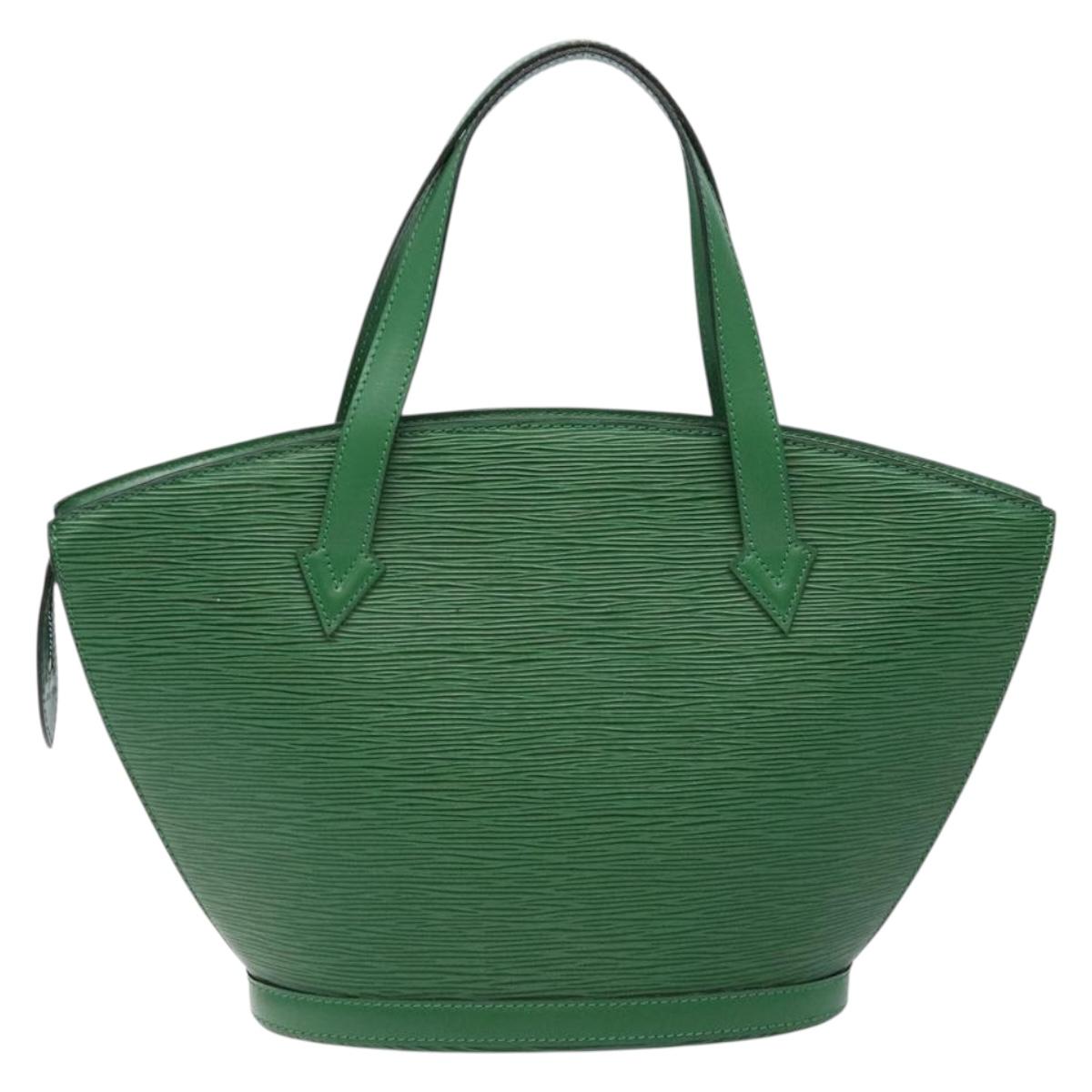 LOUIS VUITTON Epi Saint Jacques Hand Bag Green M52274 LV Auth BA5247