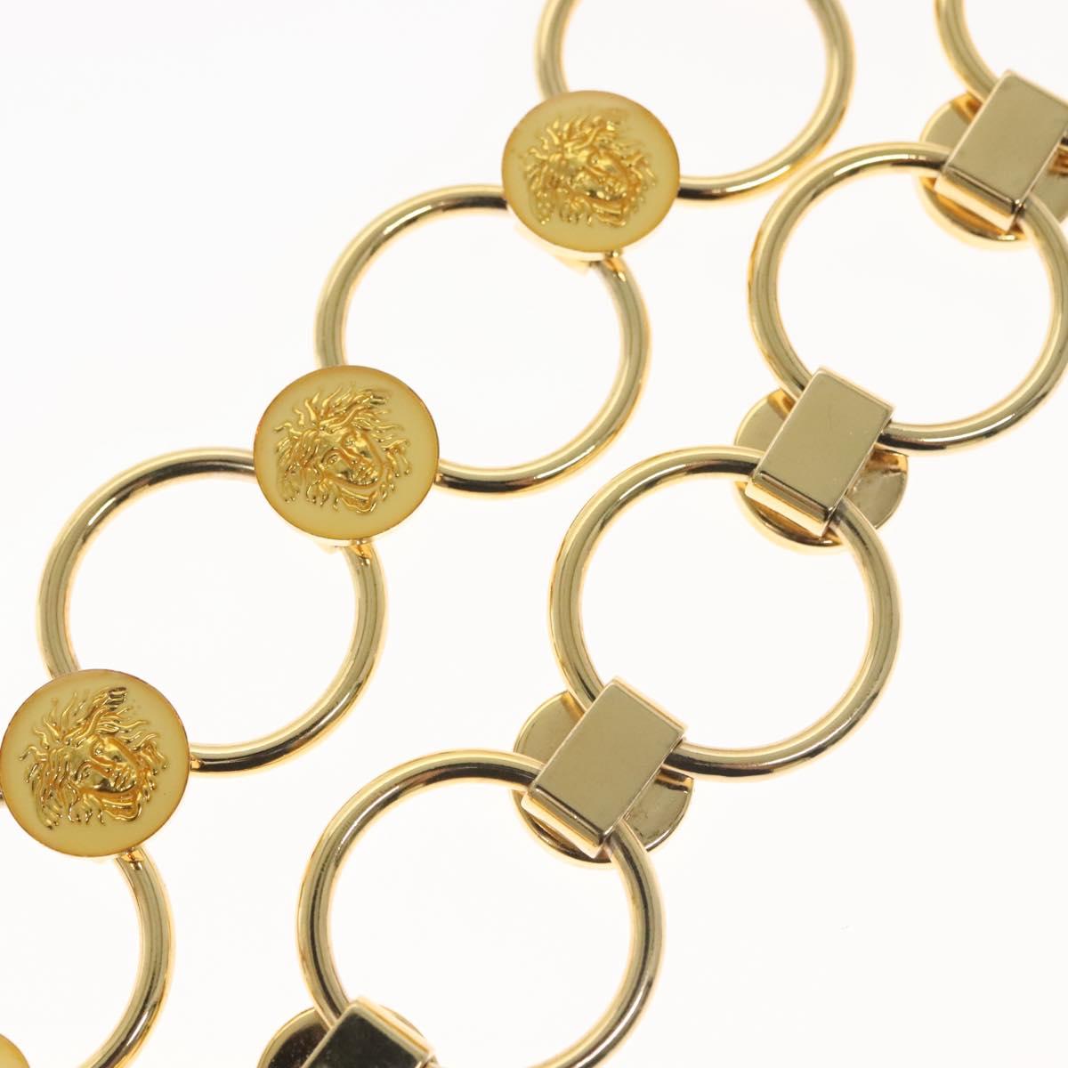 Gianni Versace Chain Belt Metal Gold Auth BA5265