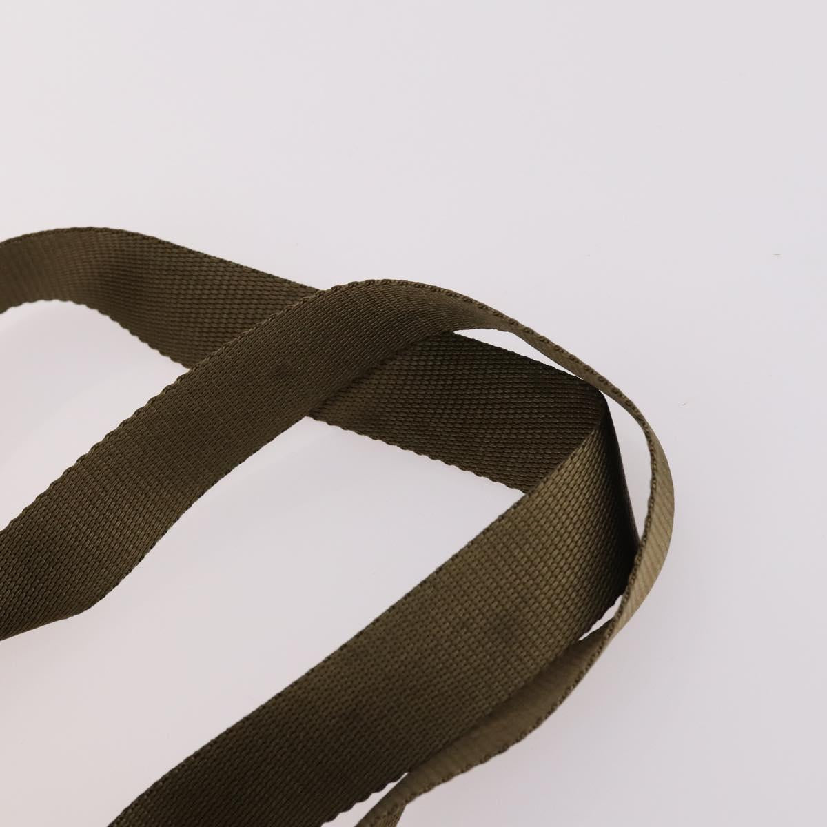 PRADA Backpack Nylon Green Silver Auth BA5271