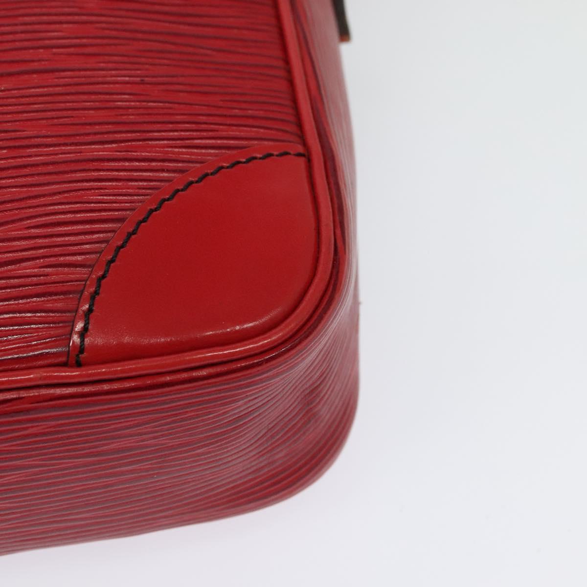 LOUIS VUITTON Epi Danube Shoulder Bag Red M45637 LV Auth BA5275