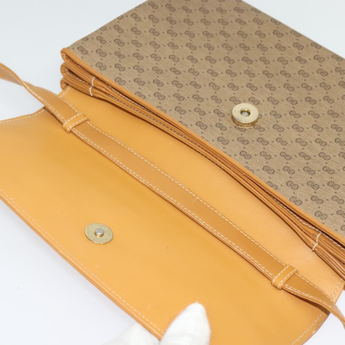 GUCCI Micro GG Supreme Shoulder Bag PVC Beige Gold 004 106 0024 Auth BA5286
