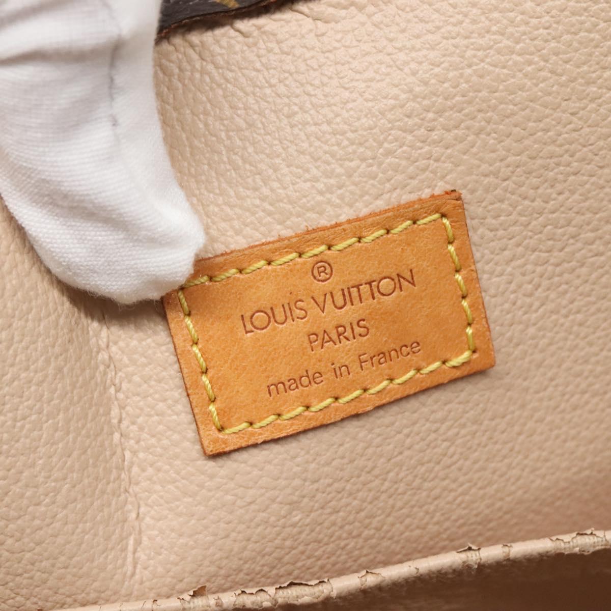 LOUIS VUITTON Monogram Sac Plat Hand Bag M51140 LV Auth BA5321