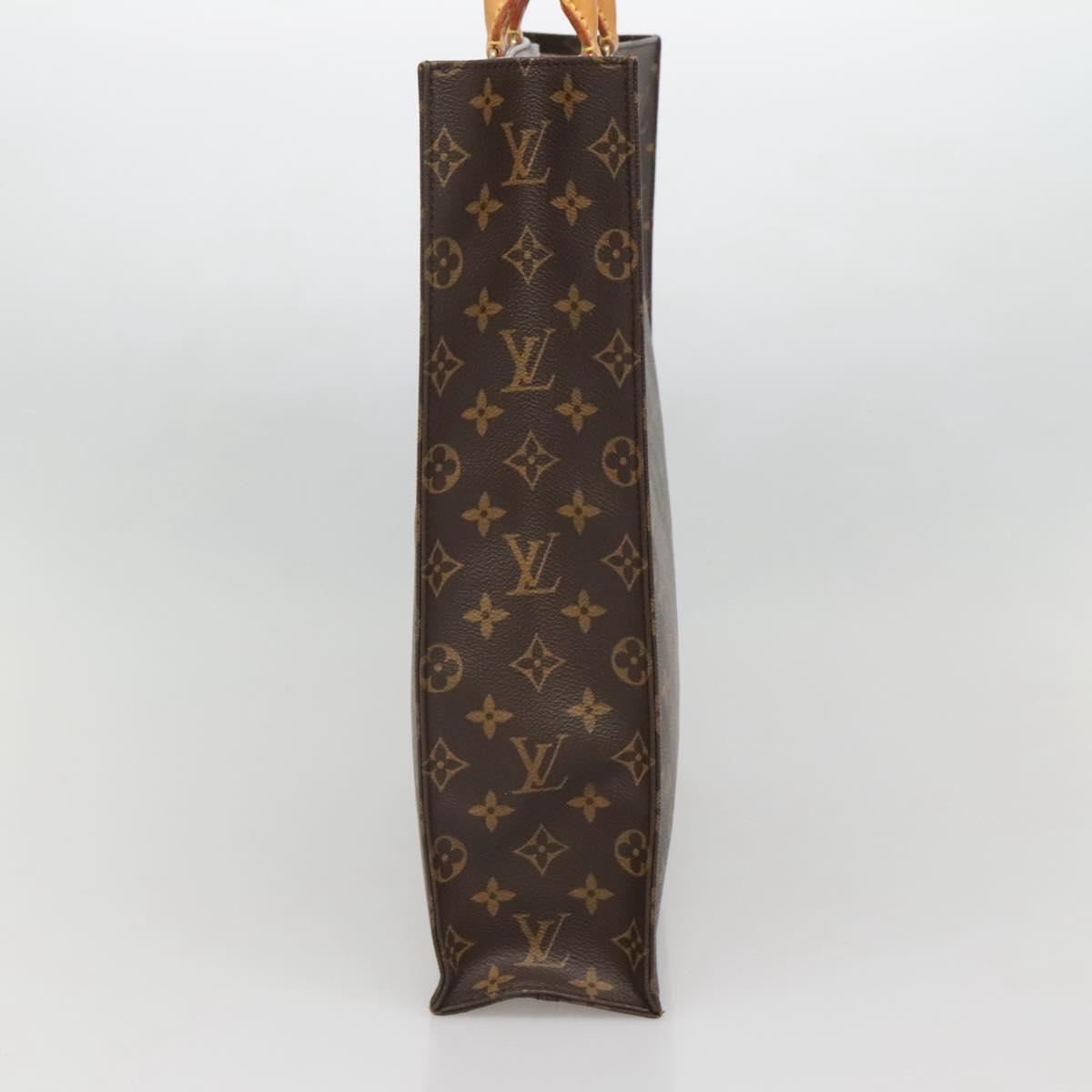 LOUIS VUITTON Monogram Sac Plat Hand Bag M51140 LV Auth BA5321