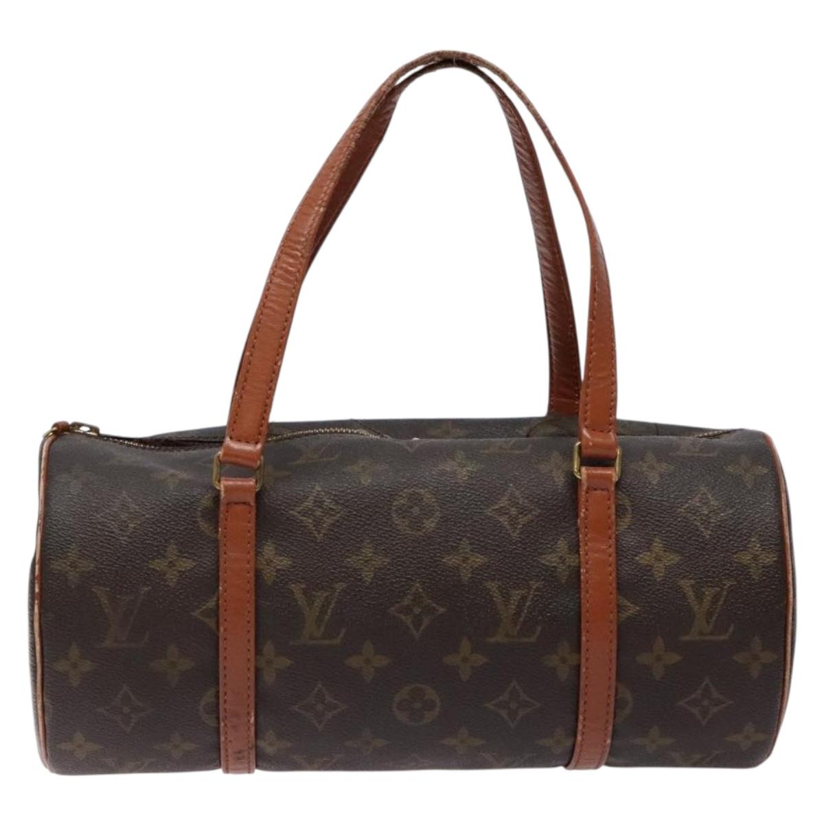 LOUIS VUITTON Monogram Papillon 30 Hand Bag M51385 LV Auth BA5327