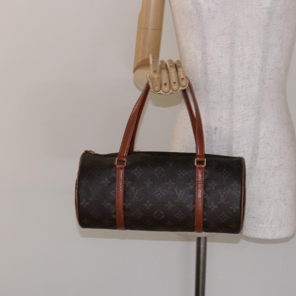 LOUIS VUITTON Monogram Papillon 30 Hand Bag M51385 LV Auth BA5327