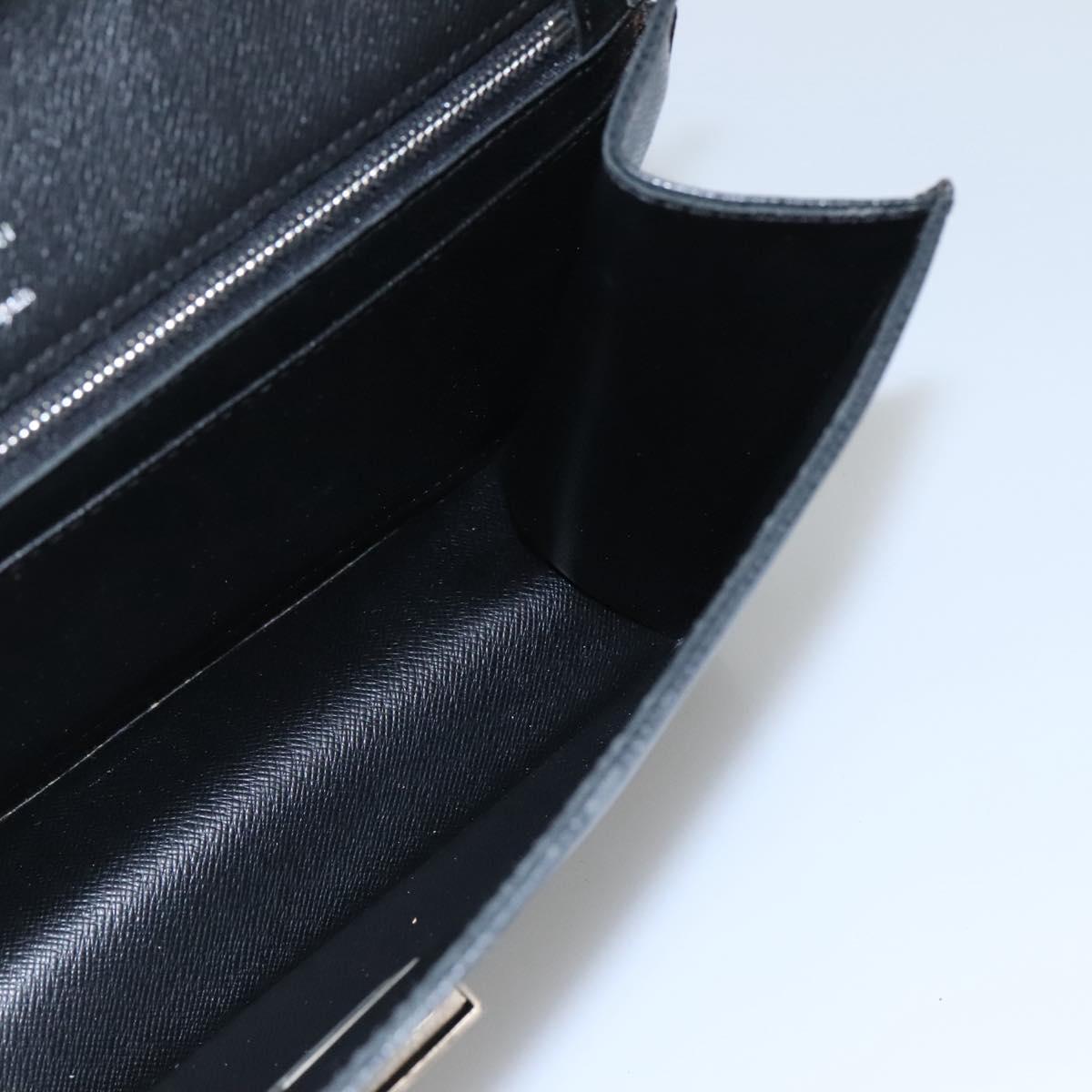 LOUIS VUITTON Taiga Selenga Clutch Bag Ardoise M30782 LV Auth BA536