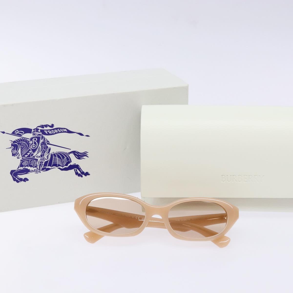 BURBERRY Sunglasses Plastic Beige Auth BA5368M