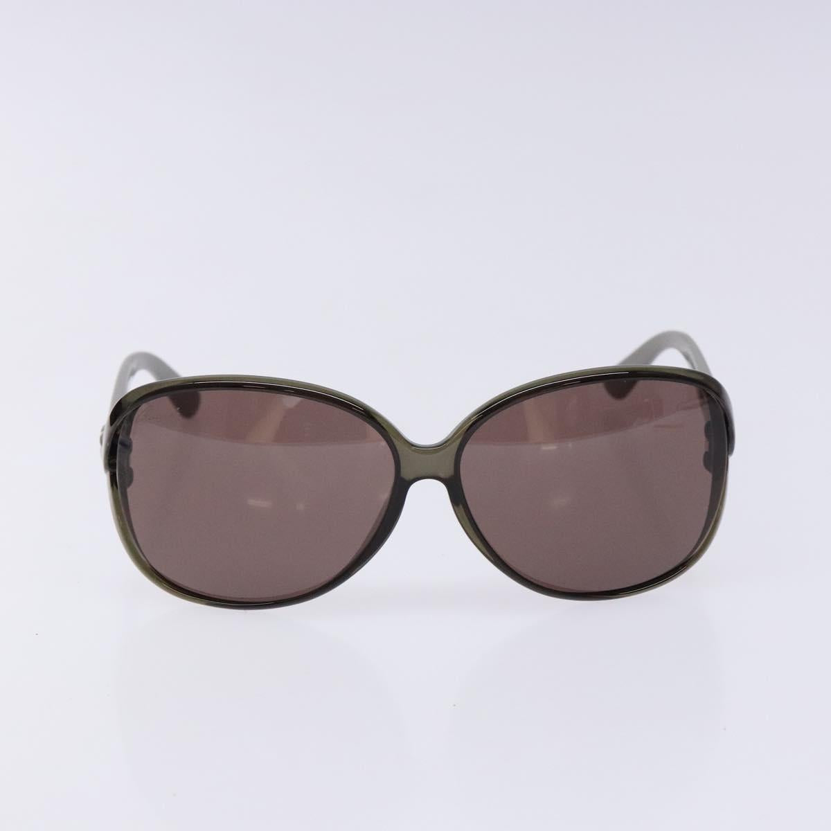 GUCCI Sunglasses Plastic Brown Auth BA5374