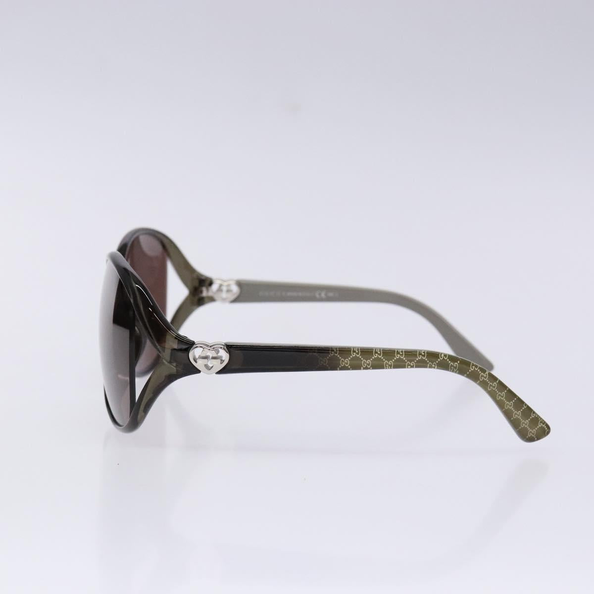 GUCCI Sunglasses Plastic Brown Auth BA5374