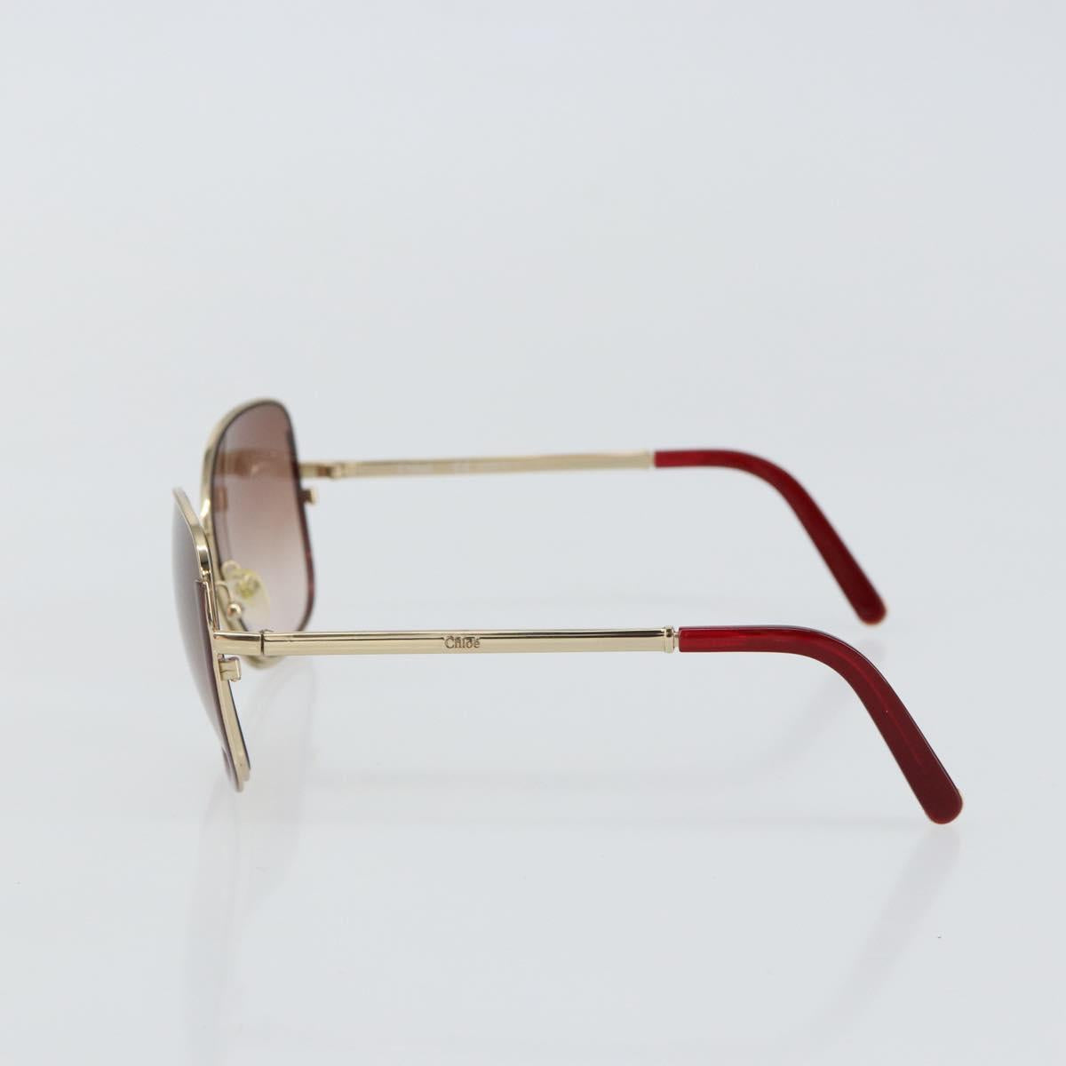 Chloe Sunglasses Plastic Gold Auth BA5378
