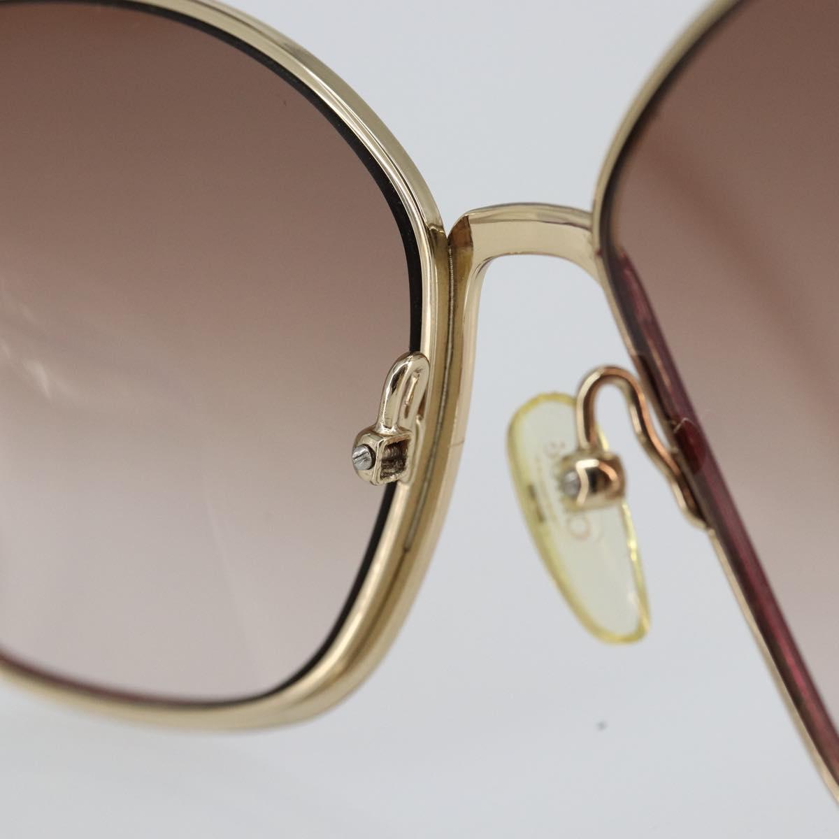 Chloe Sunglasses Plastic Gold Auth BA5378