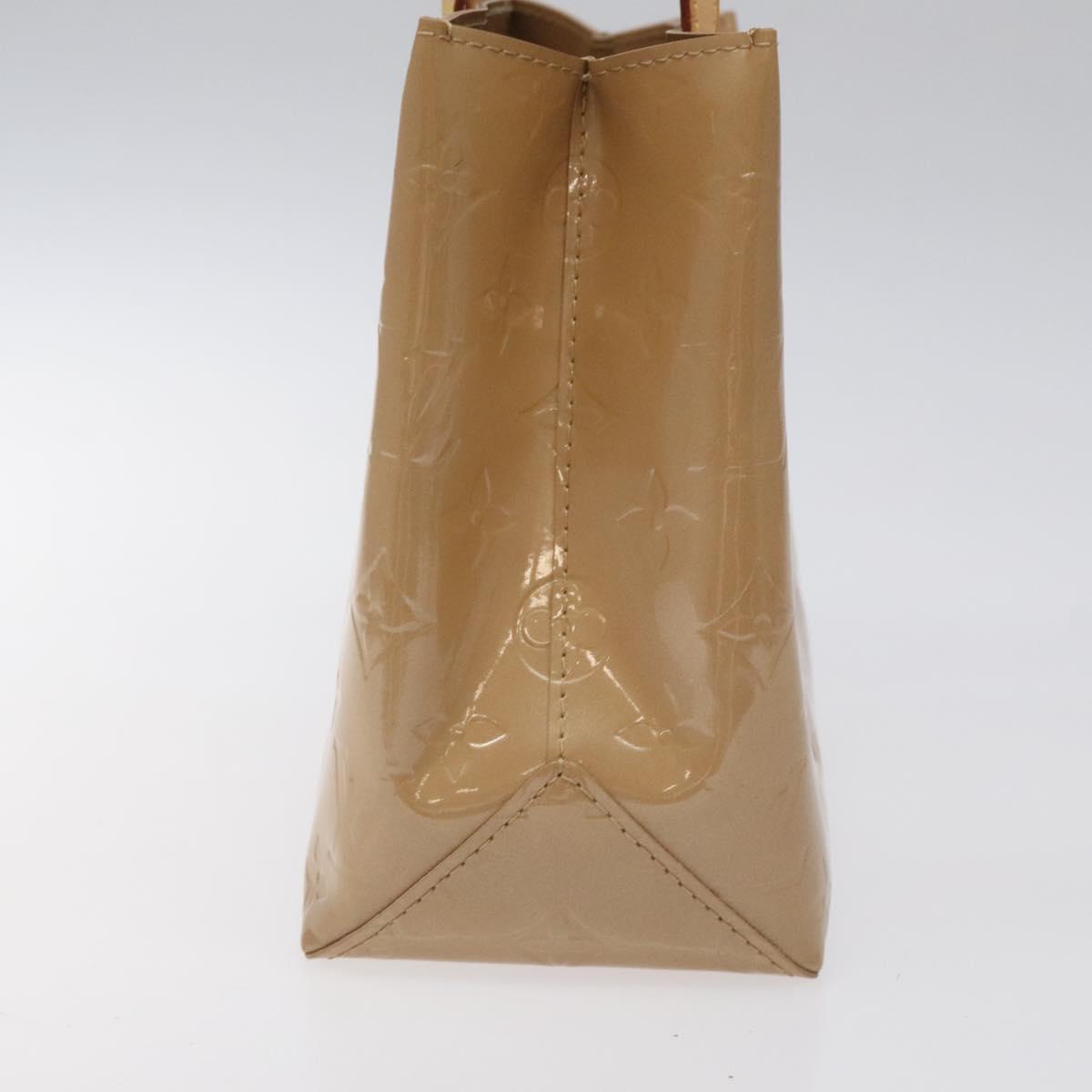 LOUIS VUITTON Monogram Vernis Reade PM Hand Bag Noisette M91334 LV Auth BA538