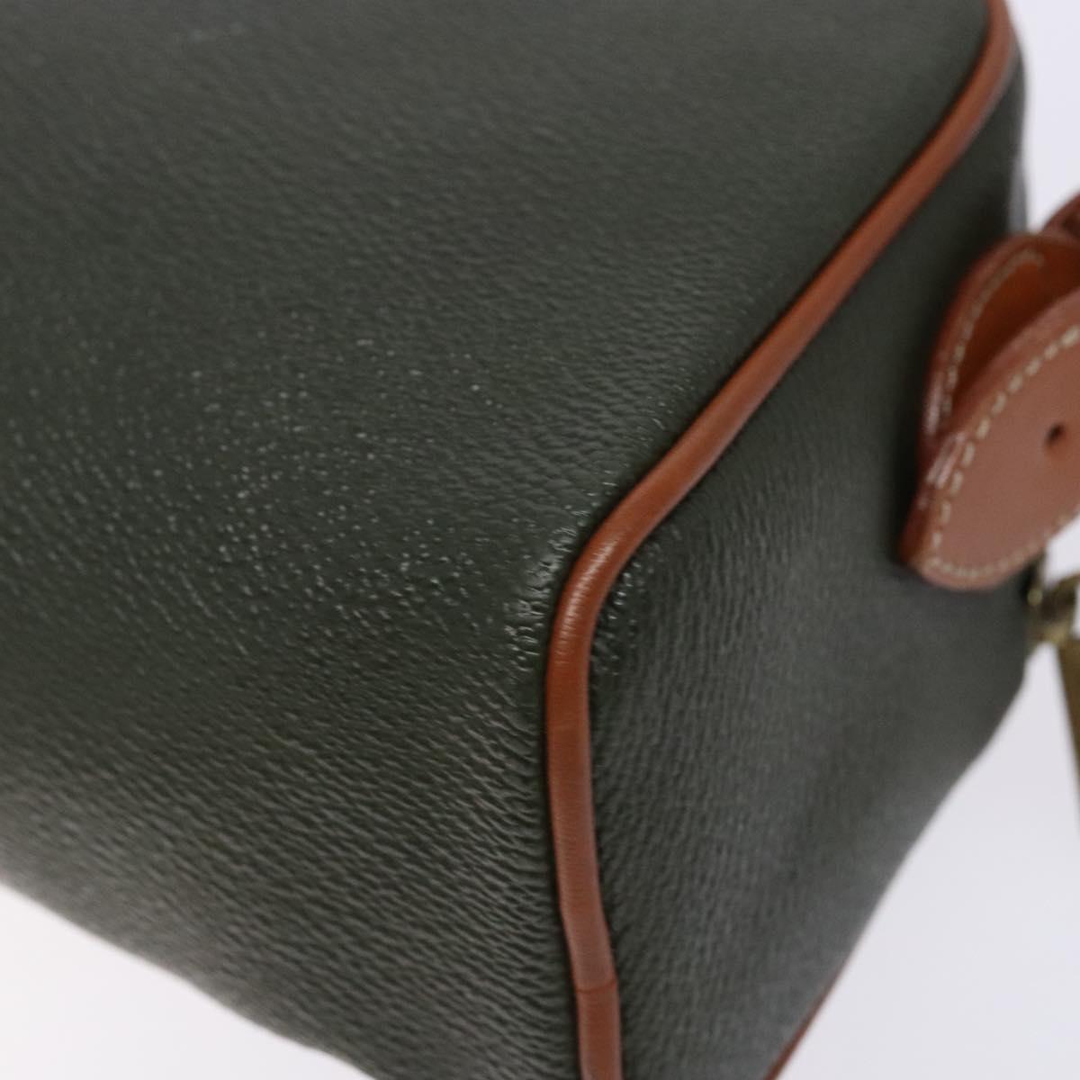 Burberrys Shoulder Bag Leather Khaki Gold Auth BA5390