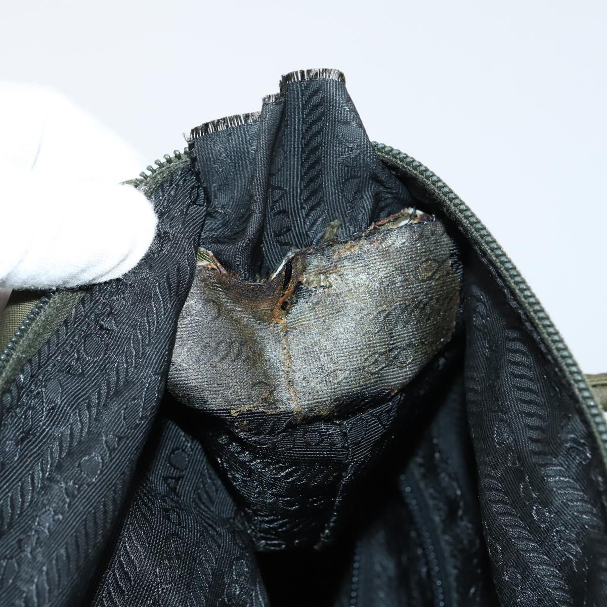 BALLY Celine PRADA C Macadam Bag Nylon Enamel 3Set Beige Khaki black Auth BA5394