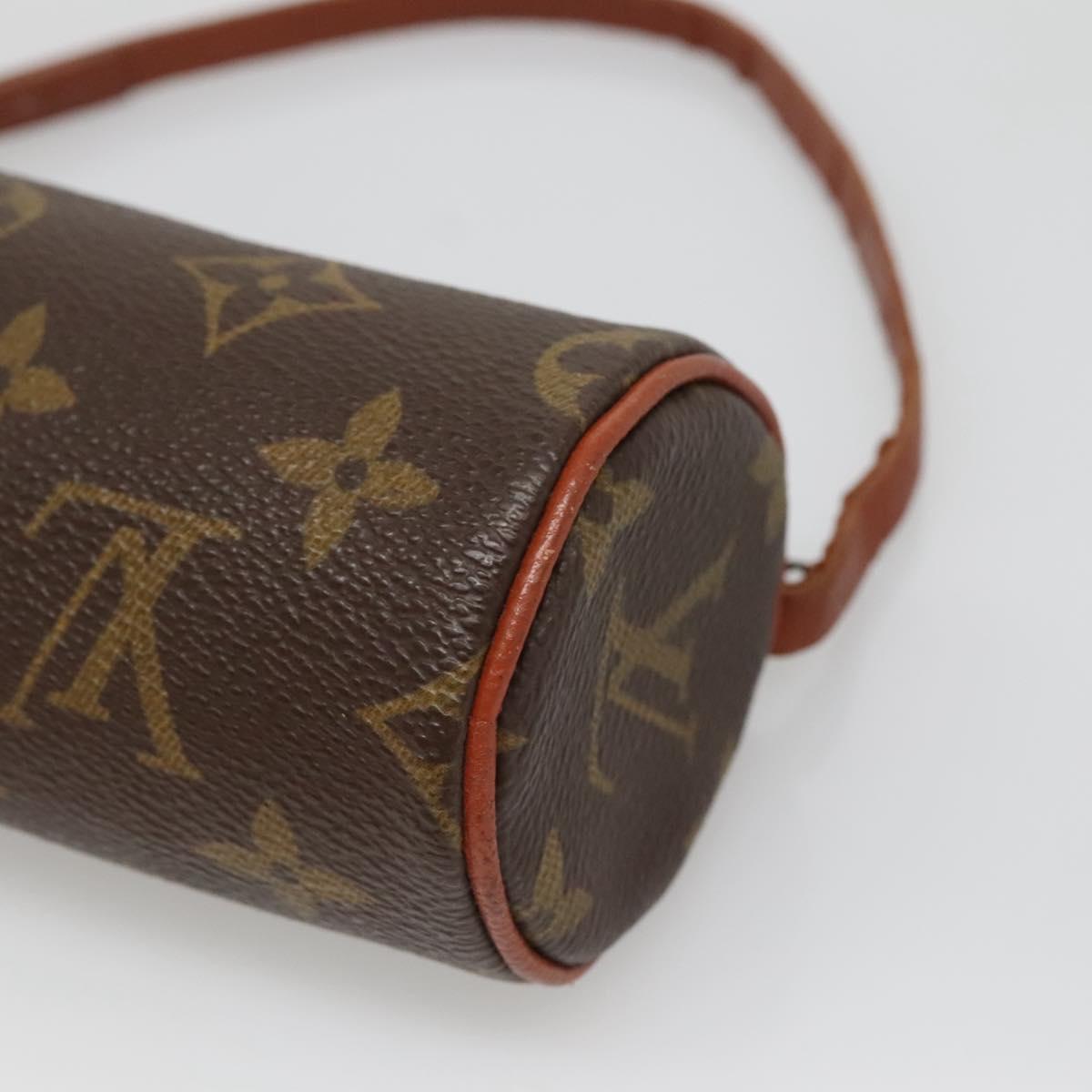 LOUIS VUITTON Monogram Papillon Pouch Vintage LV Auth BA5396