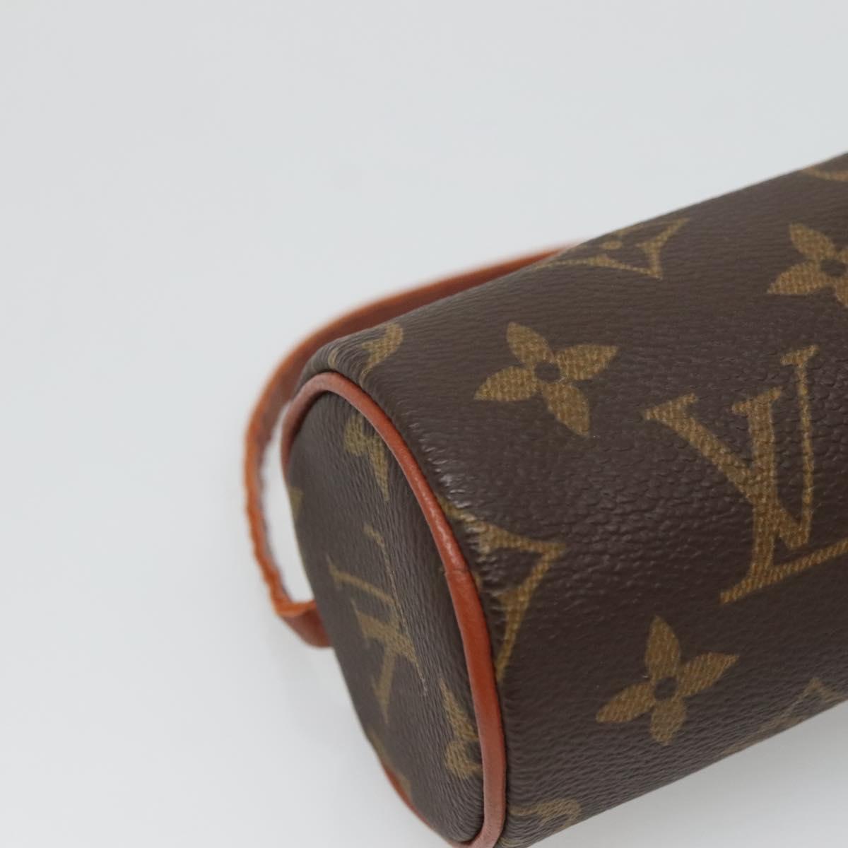 LOUIS VUITTON Monogram Papillon Pouch LV Auth BA5397