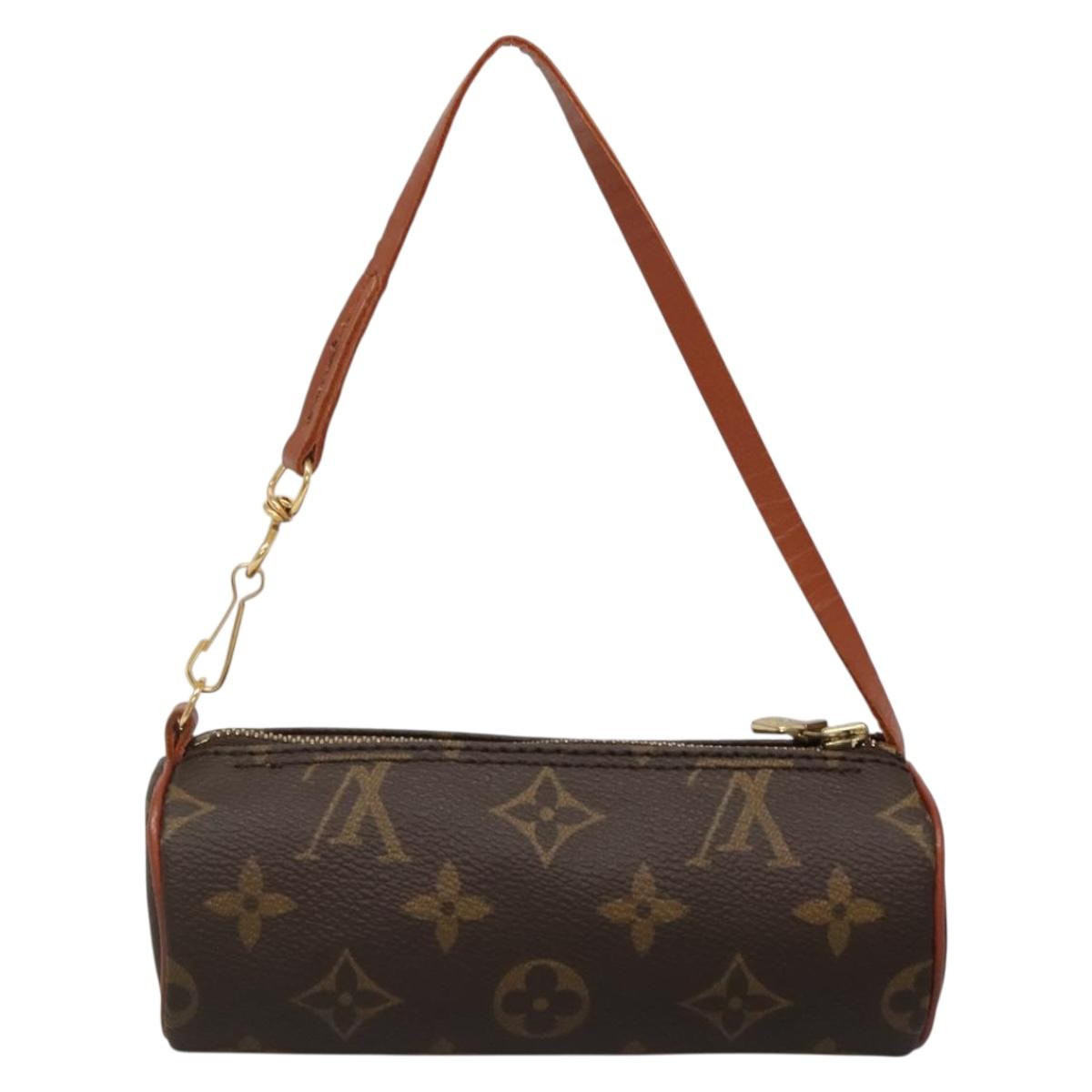 LOUIS VUITTON Monogram Papillon Pouch LV Auth BA5397