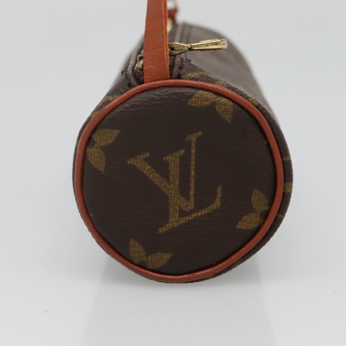 LOUIS VUITTON Monogram Papillon Pouch LV Auth BA5397