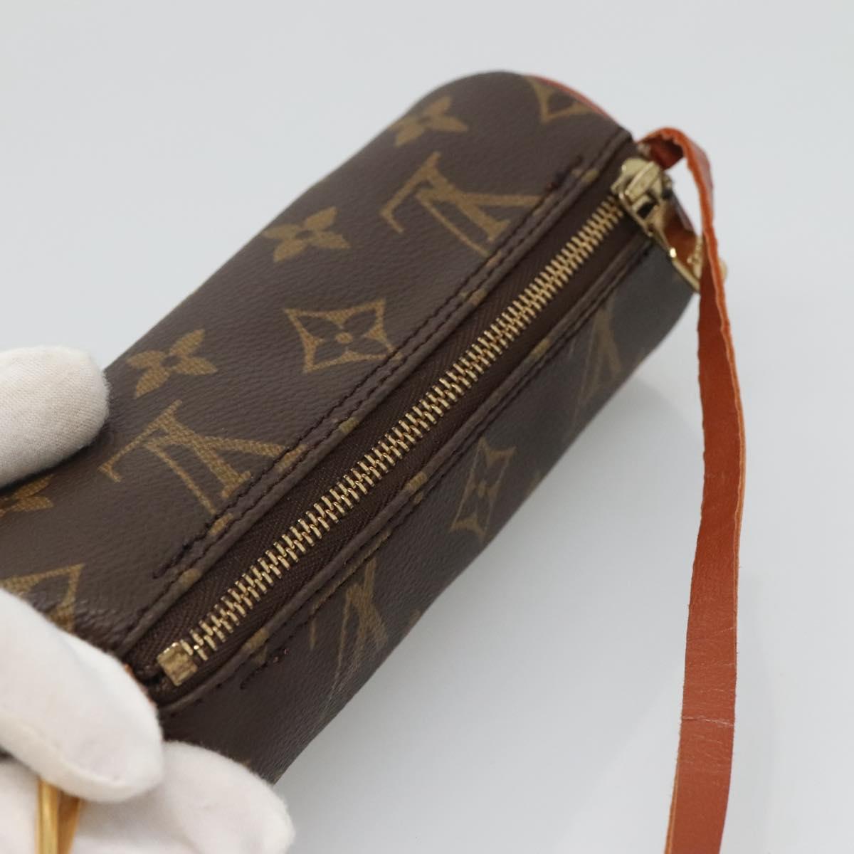 LOUIS VUITTON Monogram Papillon Pouch LV Auth BA5397