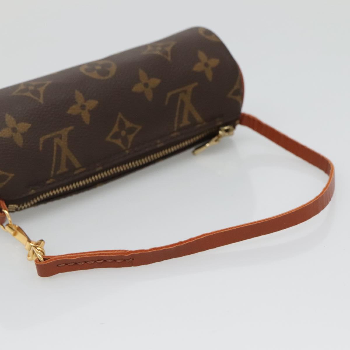LOUIS VUITTON Monogram Papillon Pouch LV Auth BA5397
