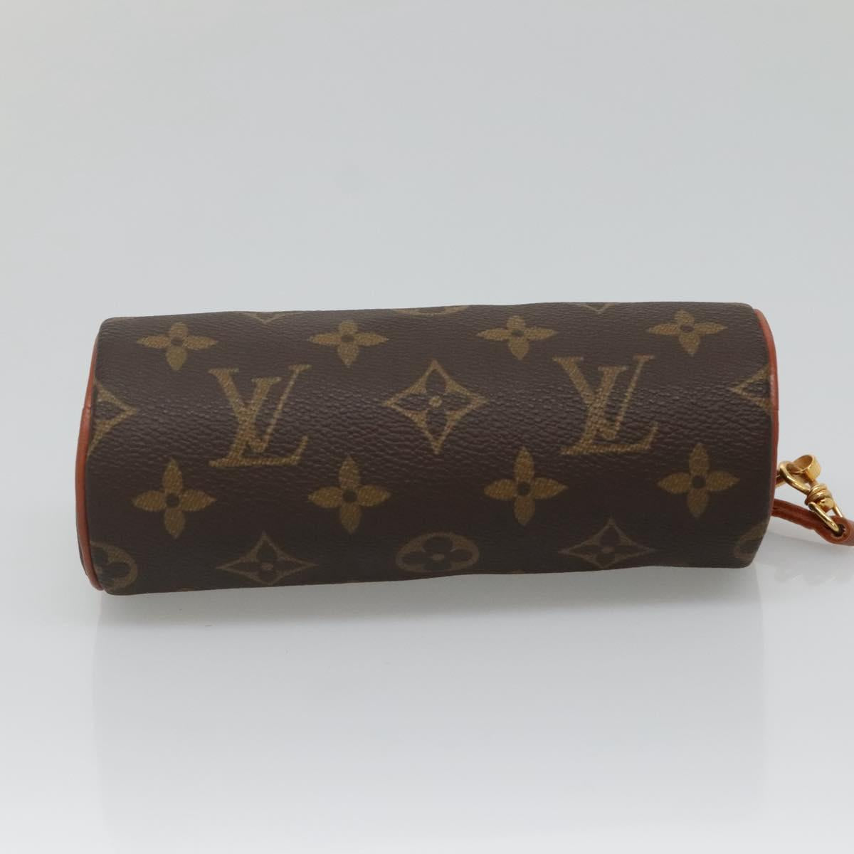 LOUIS VUITTON Monogram Papillon Pouch LV Auth BA5397