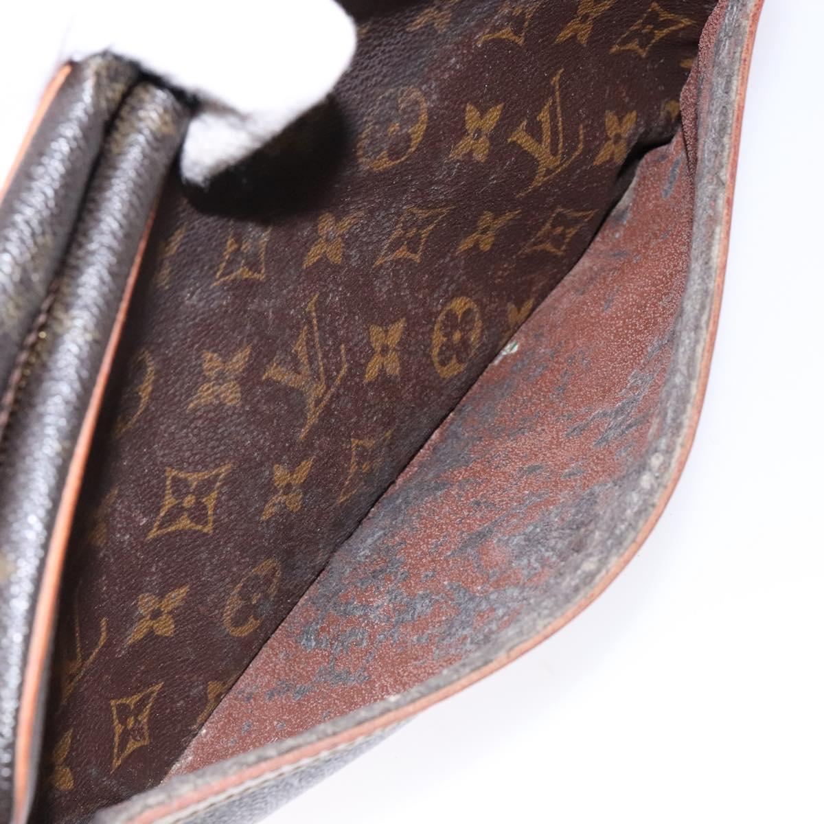 LOUIS VUITTON Monogram Compiegne 28 Clutch Bag M51845 LV Auth BA5404