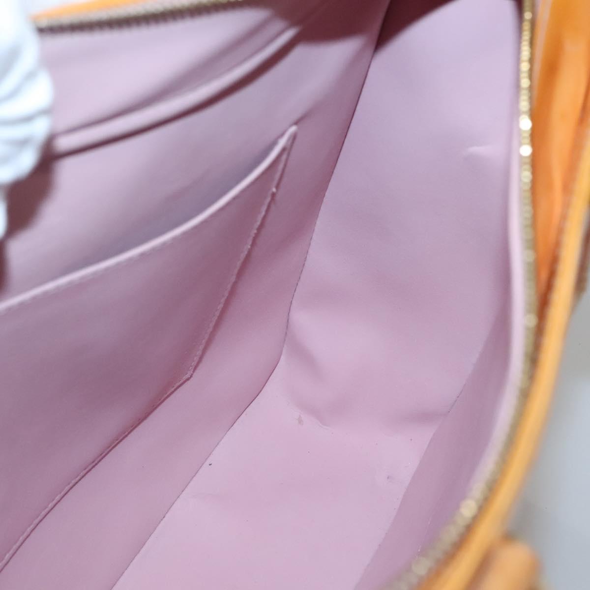 LOUIS VUITTON Monogram Vernis Columbus Bag Marshmallow Pink M91032 Auth BA5406