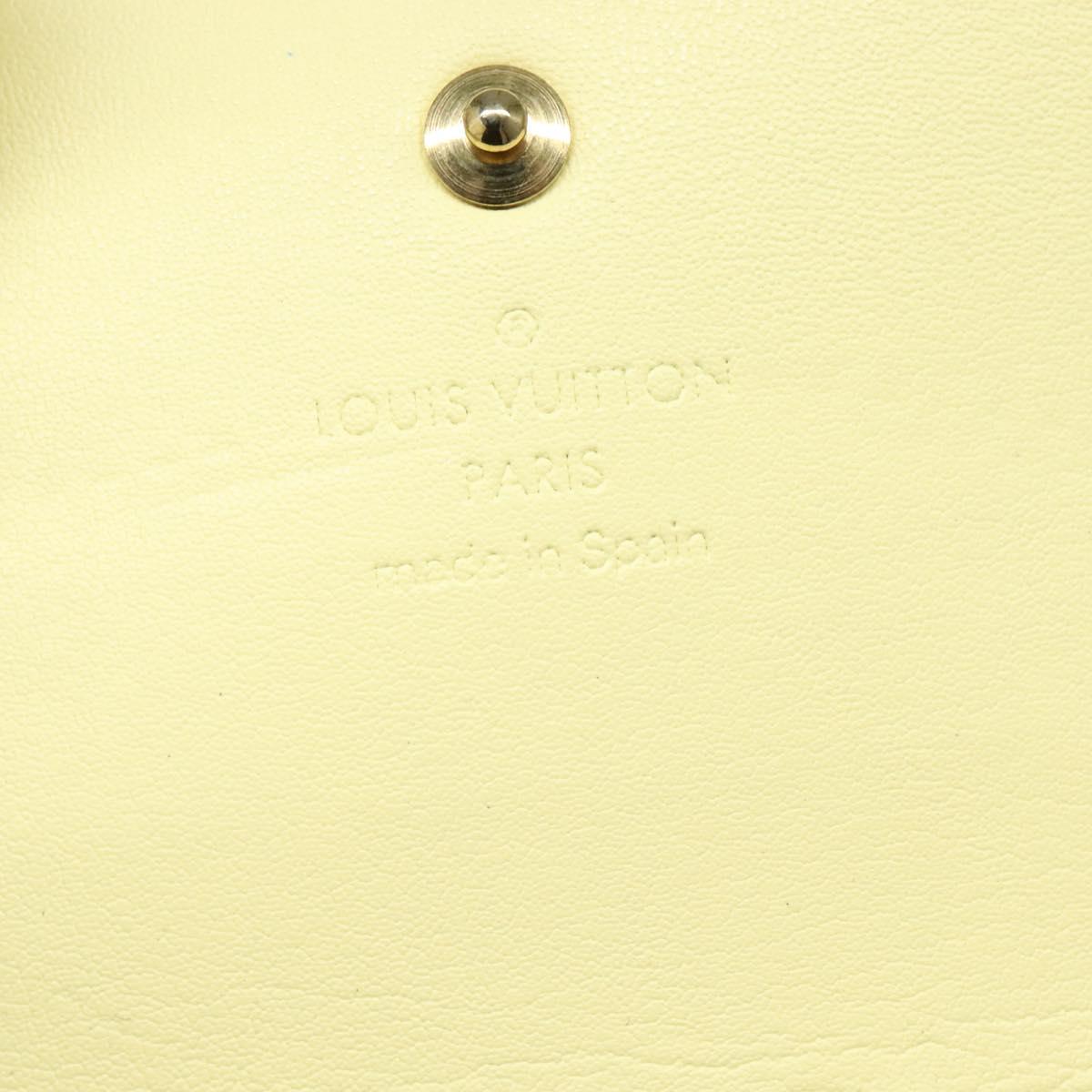 LOUIS VUITTON Monogram Vernis Kenmare Pouch Yellow M91060 LV Auth BA5414