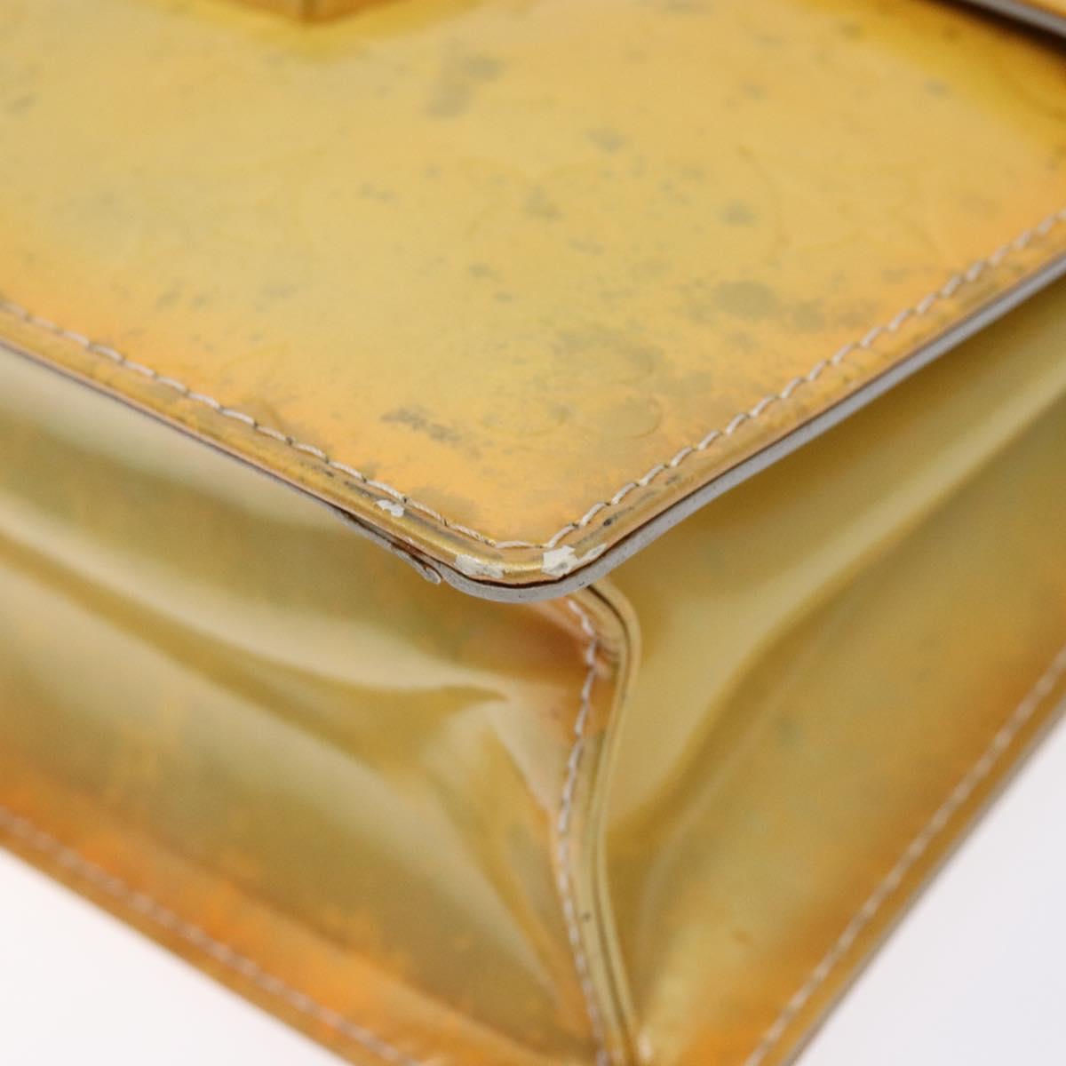 LOUIS VUITTON Monogram Vernis Spring Street Hand Bag Gris M91029 LV Auth BA5415