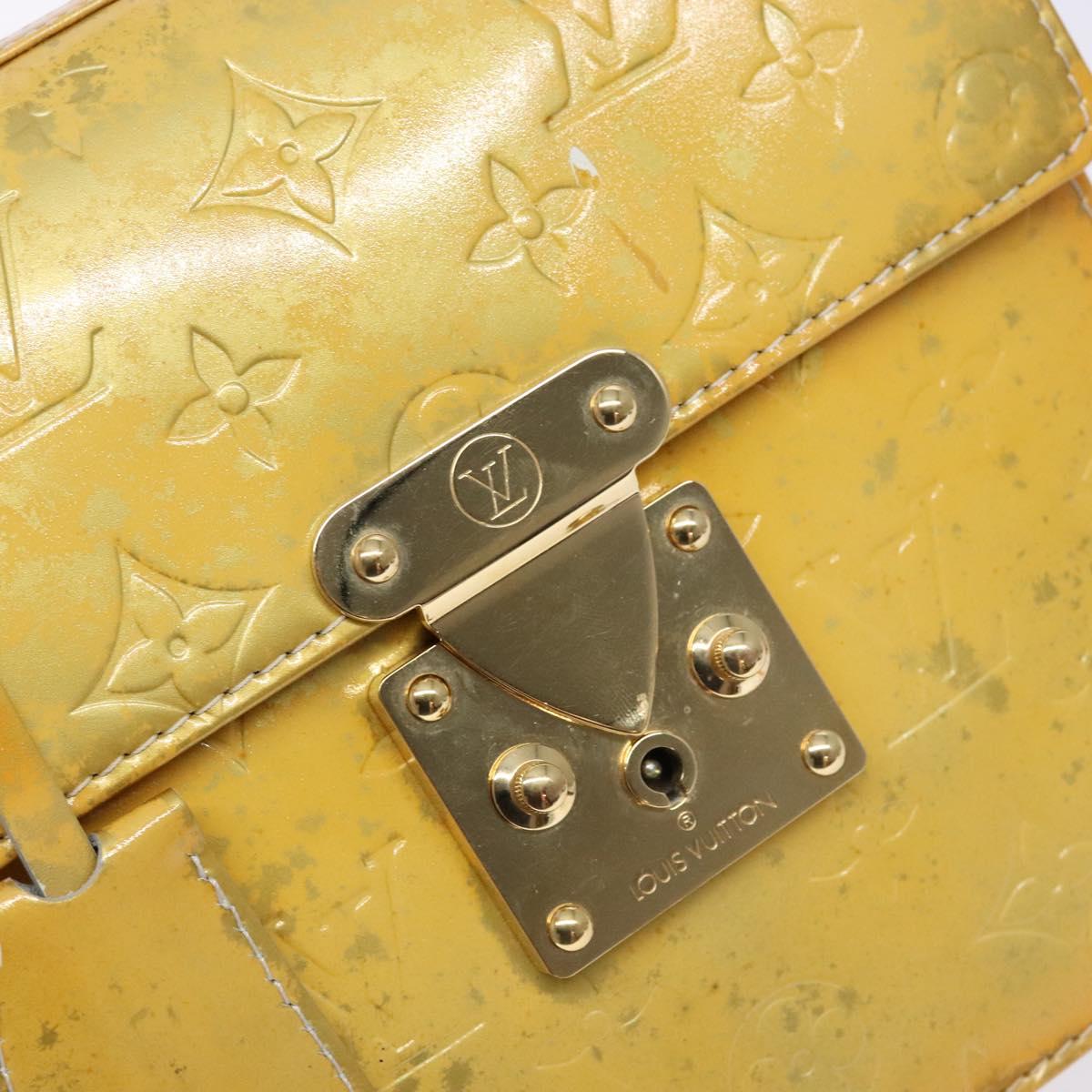 LOUIS VUITTON Monogram Vernis Spring Street Hand Bag Gris M91029 LV Auth BA5415