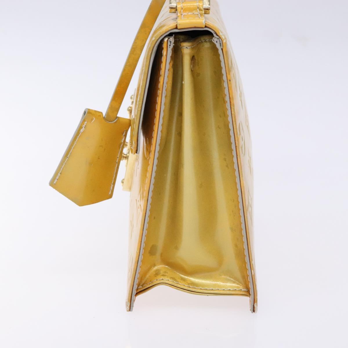 LOUIS VUITTON Monogram Vernis Spring Street Hand Bag Gris M91029 LV Auth BA5415