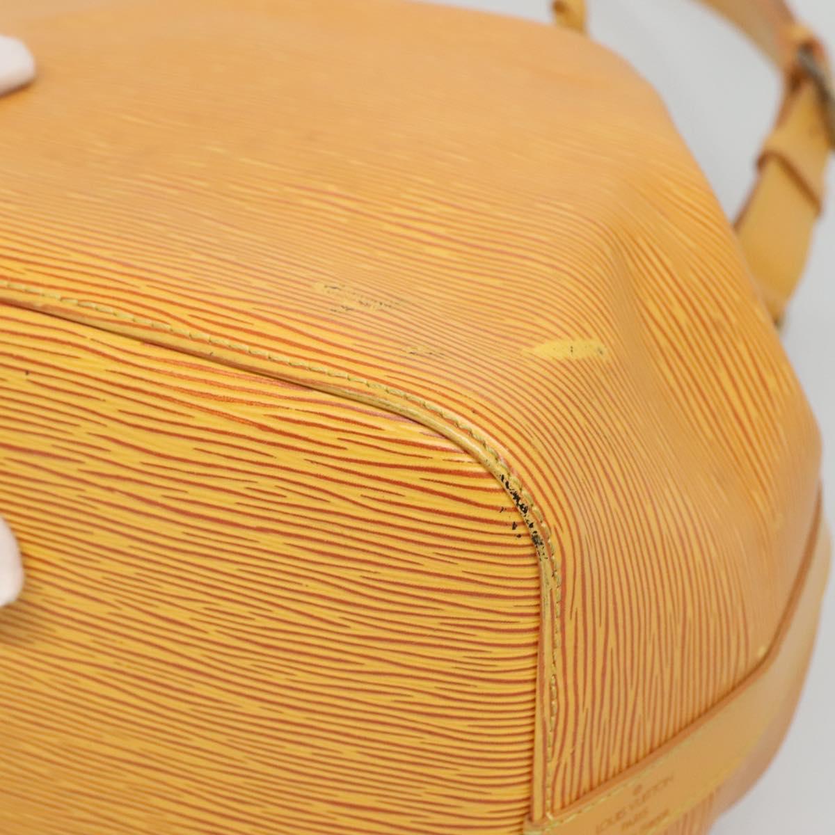 LOUIS VUITTON Epi Petit Noe Shoulder Bag Yellow M44109 LV Auth BA5425
