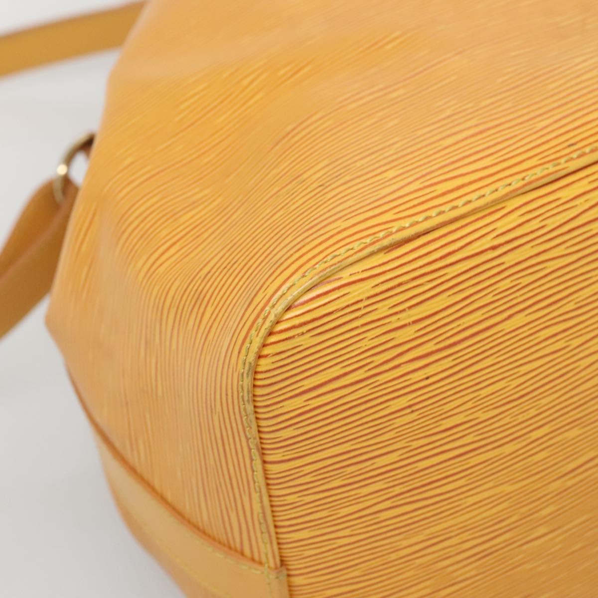 LOUIS VUITTON Epi Petit Noe Shoulder Bag Yellow M44109 LV Auth BA5425