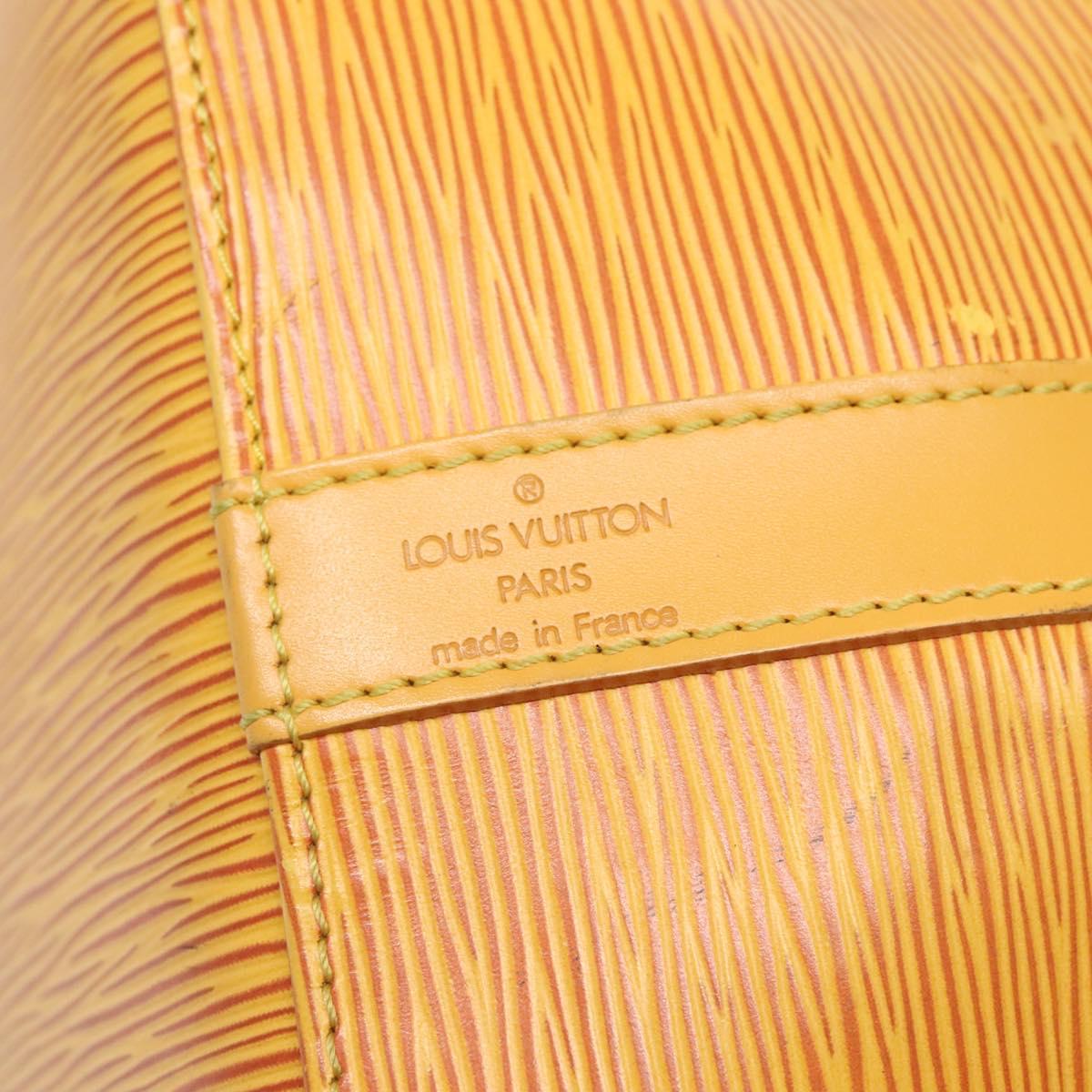 LOUIS VUITTON Epi Petit Noe Shoulder Bag Yellow M44109 LV Auth BA5425