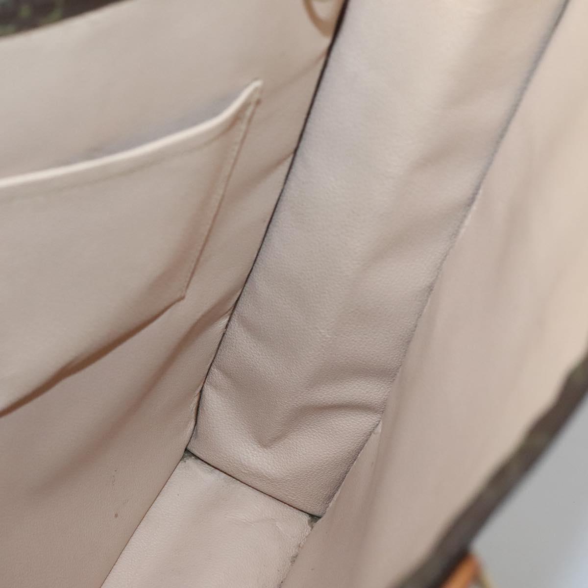 LOUIS VUITTON Monogram Sac Plat Hand Bag M51140 LV Auth BA5428