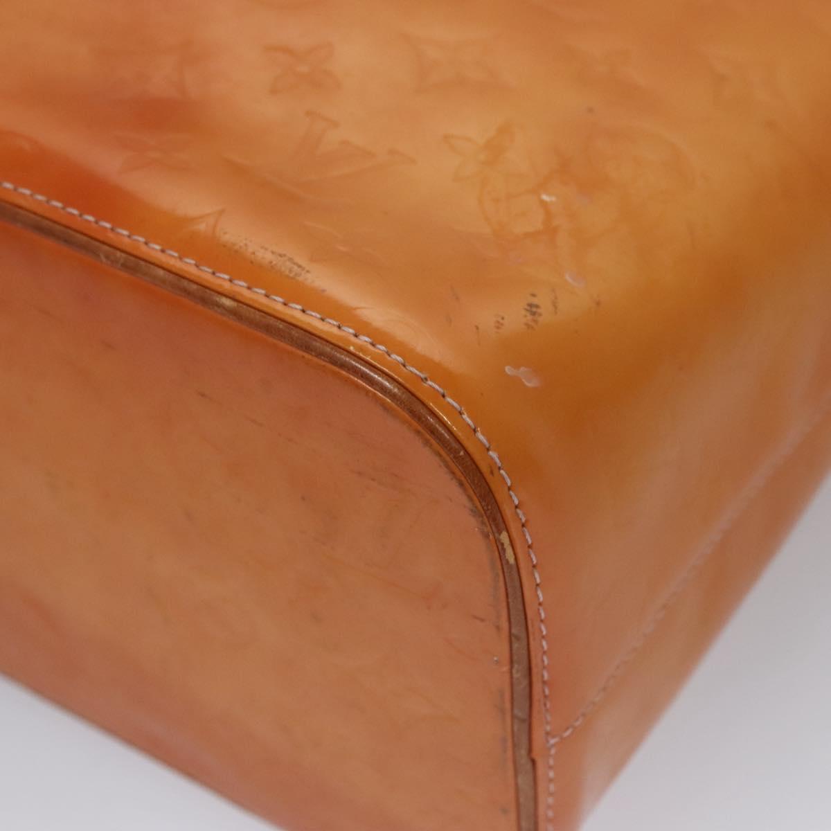 LOUIS VUITTON Monogram Vernis Houston Bag Marshmallow Pink M91302 LV Auth BA543