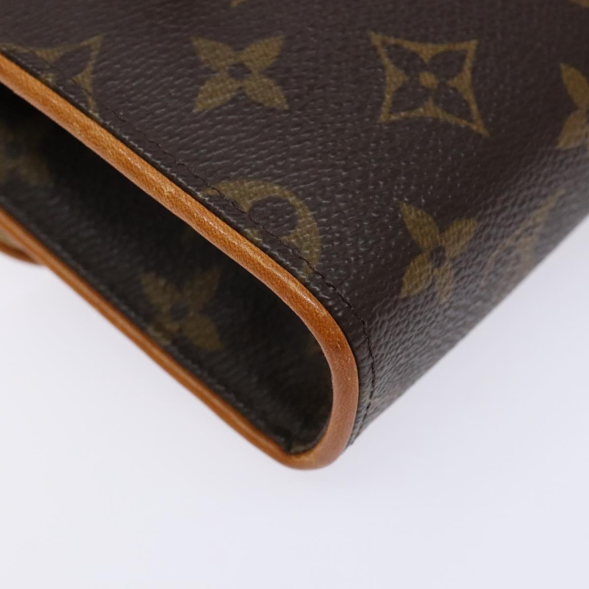 LOUIS VUITTON Monogram Pochette Florentine Waist bag M51855 LV Auth BA5449