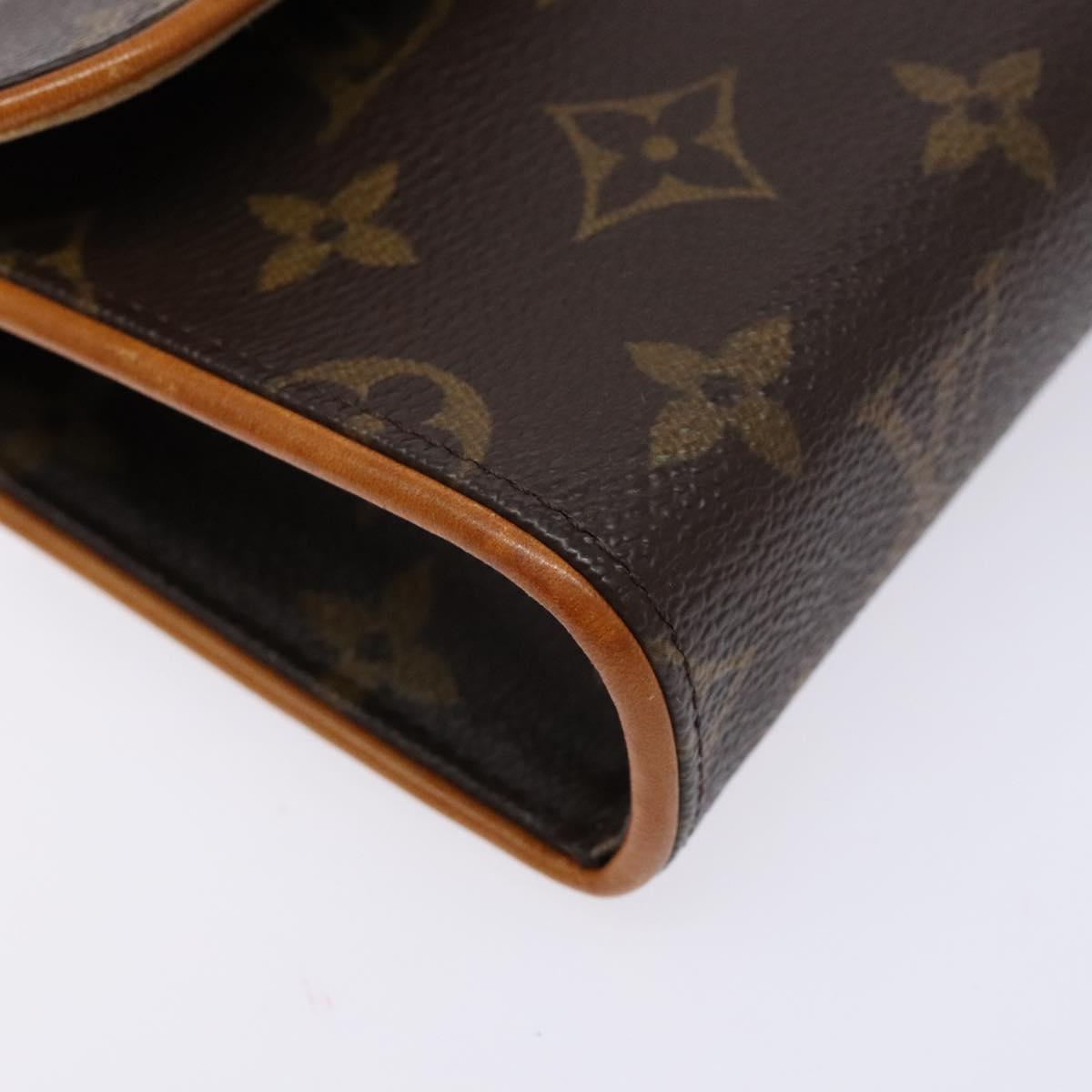 LOUIS VUITTON Monogram Pochette Florentine Waist bag M51855 LV Auth BA5449