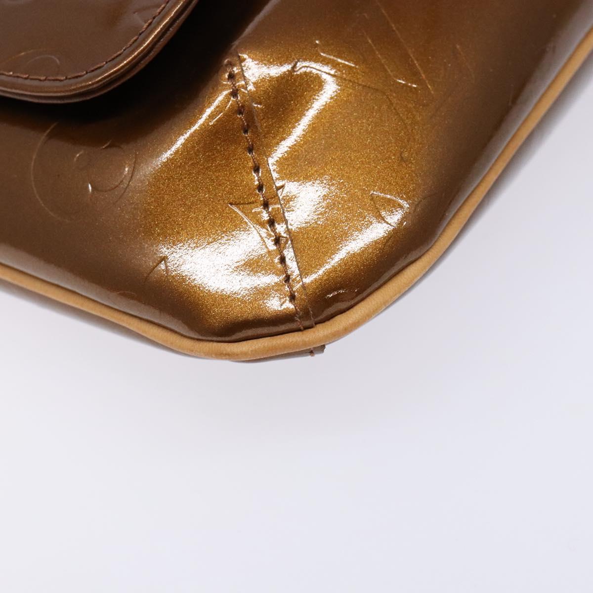 LOUIS VUITTON Monogram Vernis Thompson Street Bag Bronze M91124 LV Auth BA5450