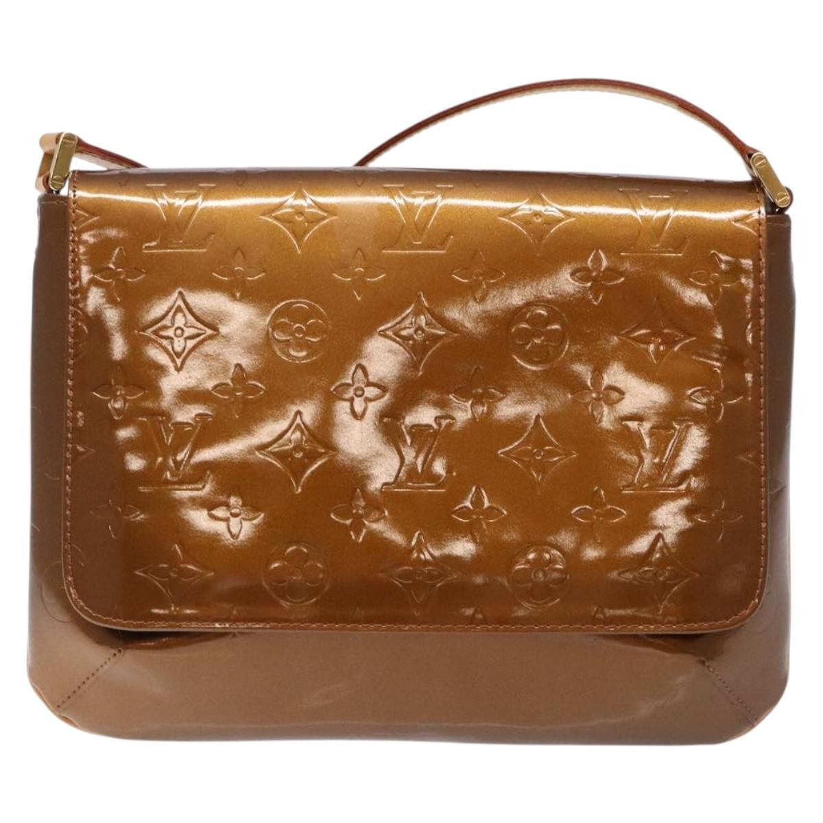 LOUIS VUITTON Monogram Vernis Thompson Street Bag Bronze M91124 LV Auth BA5450