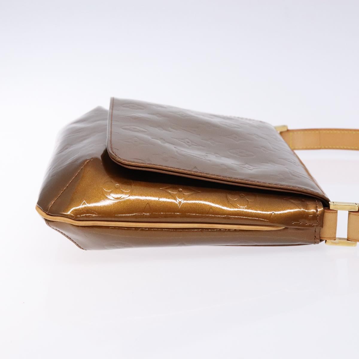 LOUIS VUITTON Monogram Vernis Thompson Street Bag Bronze M91124 LV Auth BA5450